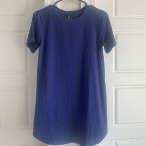 Blue t-shirt dress